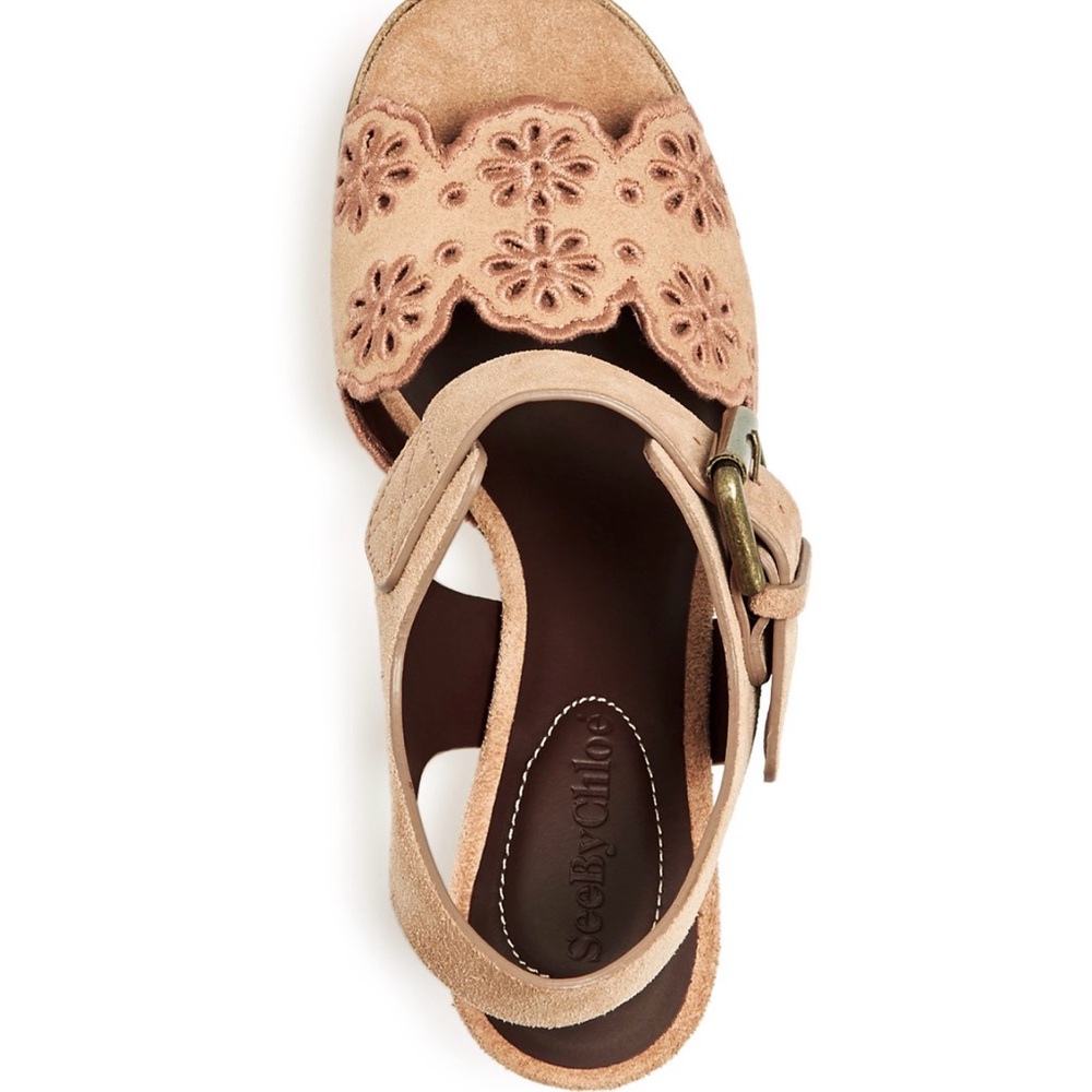See By Chloe Pink Platform Sandals - Picture 4 of 10